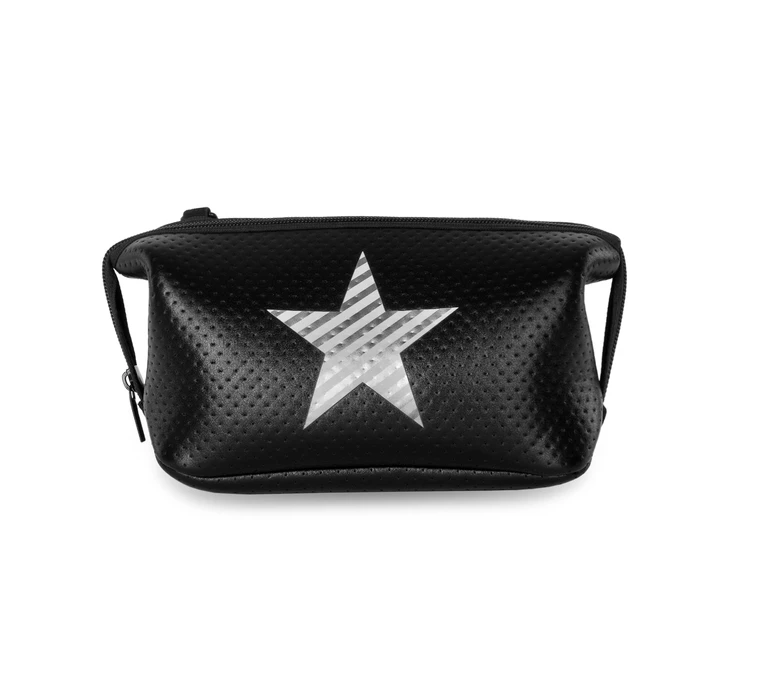 Haute Shore Bags Black Star Erin Cosmetic Case equestrian team apparel online tack store mobile tack store custom farm apparel custom show stable clothing equestrian lifestyle horse show clothing riding clothes horses equestrian tack store