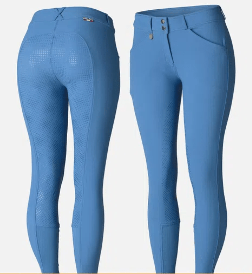 Horze Breeches Riviera Blue / US 22 (EUR 34) Horze Full Seat Grand Prix Silicon equestrian team apparel online tack store mobile tack store custom farm apparel custom show stable clothing equestrian lifestyle horse show clothing riding clothes horses equestrian tack store