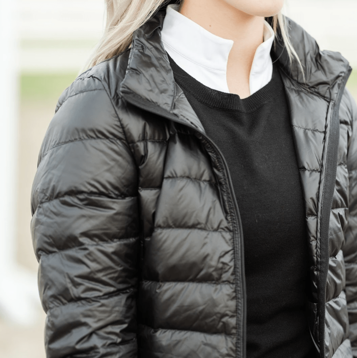 TKEQ Jacket EZ Packable Down Jacket- Classic Black equestrian team apparel online tack store mobile tack store custom farm apparel custom show stable clothing equestrian lifestyle horse show clothing riding clothes horses equestrian tack store
