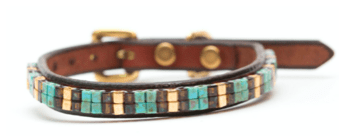Just Fur Fun dog collar Aztec Gold / Brown 12 Inch Just Fur Fun Dog Collars (1/2" wide) equestrian team apparel online tack store mobile tack store custom farm apparel custom show stable clothing equestrian lifestyle horse show clothing riding clothes horses equestrian tack store
