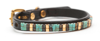 Just Fur Fun dog collar Aztec Gold / Black 12 Inch Just Fur Fun Dog Collars (1/2" wide) equestrian team apparel online tack store mobile tack store custom farm apparel custom show stable clothing equestrian lifestyle horse show clothing riding clothes horses equestrian tack store