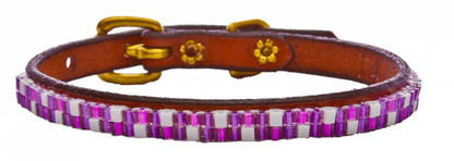 Just Fur Fun dog collar Purple Jewel / Brown 12 Inch Just Fur Fun Dog Collars (1/2" wide) equestrian team apparel online tack store mobile tack store custom farm apparel custom show stable clothing equestrian lifestyle horse show clothing riding clothes horses equestrian tack store