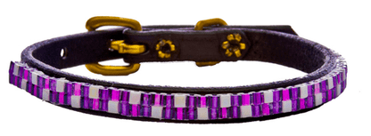 Just Fur Fun dog collar Purple Jewel / Black 12 Inch Just Fur Fun Dog Collars (1/2" wide) equestrian team apparel online tack store mobile tack store custom farm apparel custom show stable clothing equestrian lifestyle horse show clothing riding clothes horses equestrian tack store