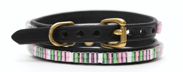 Just Fur Fun dog collar Palm Beach / Black 26 Inch Just Fur Fun Dog Collars (1" wide) equestrian team apparel online tack store mobile tack store custom farm apparel custom show stable clothing equestrian lifestyle horse show clothing riding clothes horses equestrian tack store