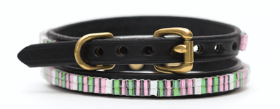 Just Fur Fun dog collar Palm Beach / Black 12 Inch Just Fur Fun Dog Collars (1/2" wide) equestrian team apparel online tack store mobile tack store custom farm apparel custom show stable clothing equestrian lifestyle horse show clothing riding clothes horses equestrian tack store