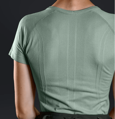Equestly Women's Shirt Equestly Lux Seamless Top SS - Matcha equestrian team apparel online tack store mobile tack store custom farm apparel custom show stable clothing equestrian lifestyle horse show clothing riding clothes horses equestrian tack store