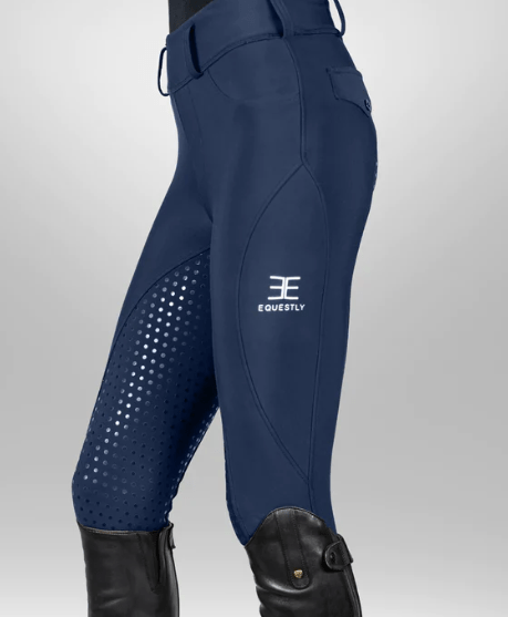Equestly Women's pants Equestly Lux GripTEQ Riding Pants - Navy equestrian team apparel online tack store mobile tack store custom farm apparel custom show stable clothing equestrian lifestyle horse show clothing riding clothes horses equestrian tack store