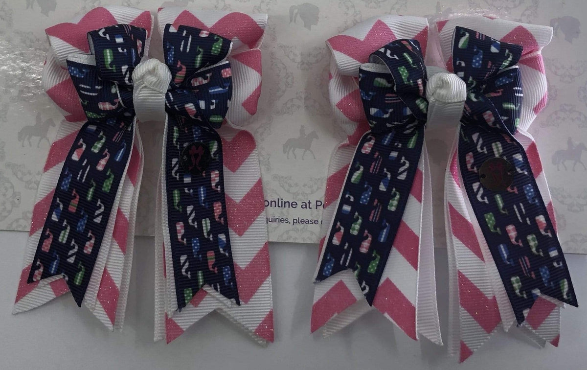 PonyTail Bows 3" Tails Southern Whale PonyTail Bows equestrian team apparel online tack store mobile tack store custom farm apparel custom show stable clothing equestrian lifestyle horse show clothing riding clothes PonyTail Bows | Equestrian Hair Accessories horses equestrian tack store
