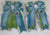 PonyTail Bows 3" Tails Turquoise Stripes PonyTail Bows equestrian team apparel online tack store mobile tack store custom farm apparel custom show stable clothing equestrian lifestyle horse show clothing riding clothes PonyTail Bows | Equestrian Hair Accessories horses equestrian tack store