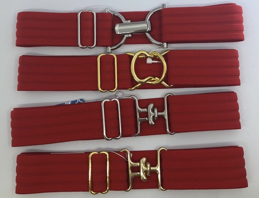 Blue Ribbon Belts Belts Red Tone-on-Tone 1.5 Inch Stretch Belt equestrian team apparel online tack store mobile tack store custom farm apparel custom show stable clothing equestrian lifestyle horse show clothing riding clothes horses equestrian tack store
