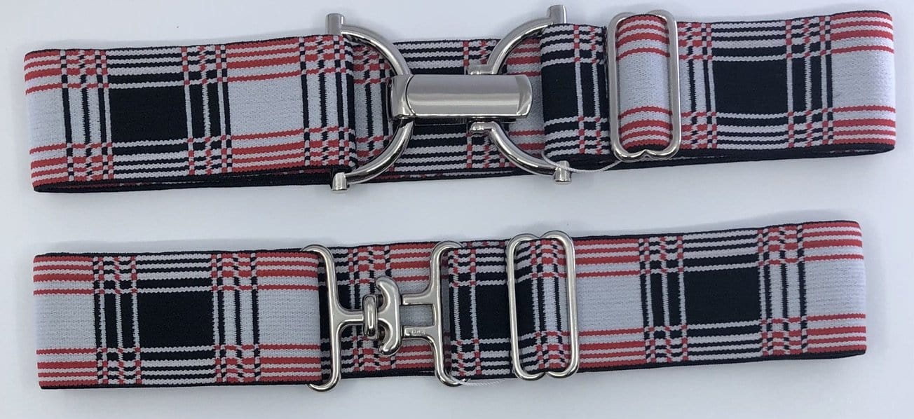 Blue Ribbon Belts Belt Red/White/Black Plaid Belt 1.5 Inch equestrian team apparel online tack store mobile tack store custom farm apparel custom show stable clothing equestrian lifestyle horse show clothing riding clothes horses equestrian tack store