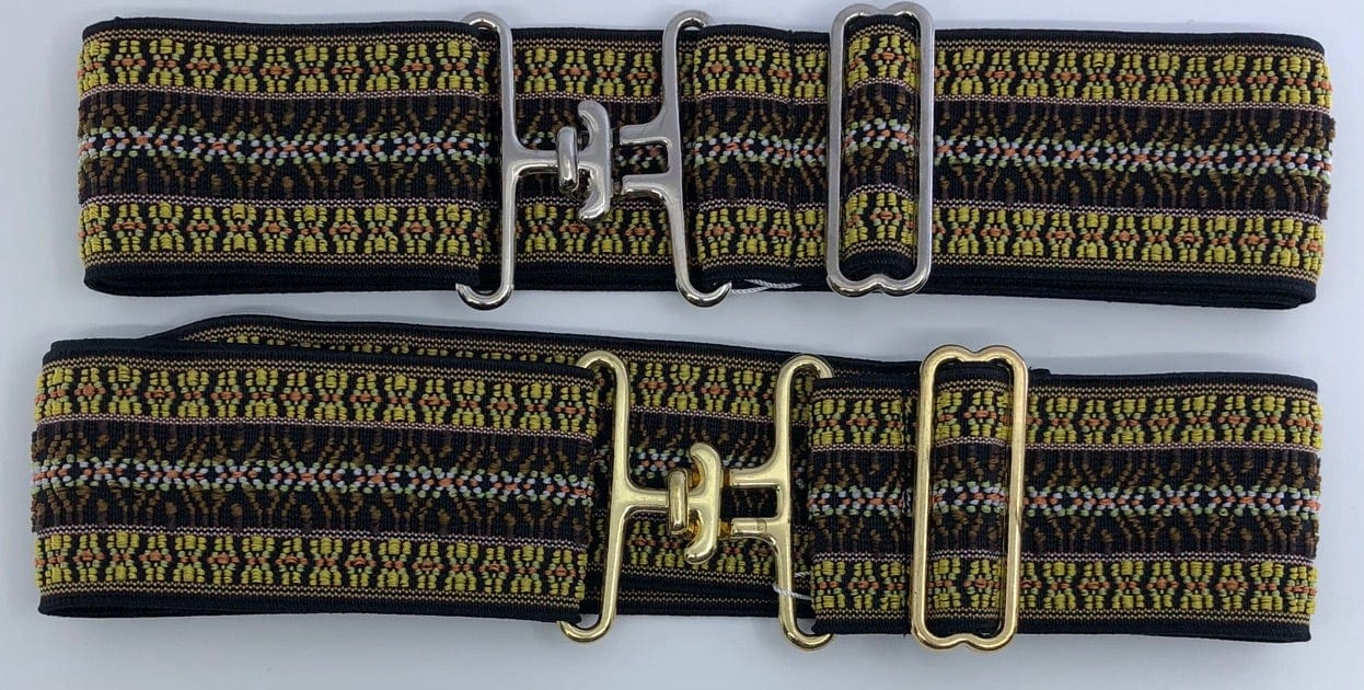 Blue Ribbon Belts Belt Black/Yellow/Browns Guitar Strap Belt-2 inch equestrian team apparel online tack store mobile tack store custom farm apparel custom show stable clothing equestrian lifestyle horse show clothing riding clothes horses equestrian tack store