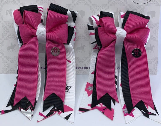 PonyTail Bows 3" Tails Rockstar PonyTail Bows equestrian team apparel online tack store mobile tack store custom farm apparel custom show stable clothing equestrian lifestyle horse show clothing riding clothes PonyTail Bows | Equestrian Hair Accessories horses equestrian tack store