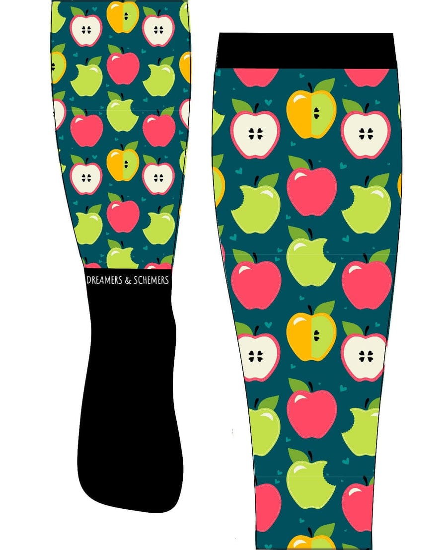 Dreamers & Schemers Socks Dreamers & Schemers Apple Pair equestrian team apparel online tack store mobile tack store custom farm apparel custom show stable clothing equestrian lifestyle horse show clothing riding clothes horses equestrian tack store