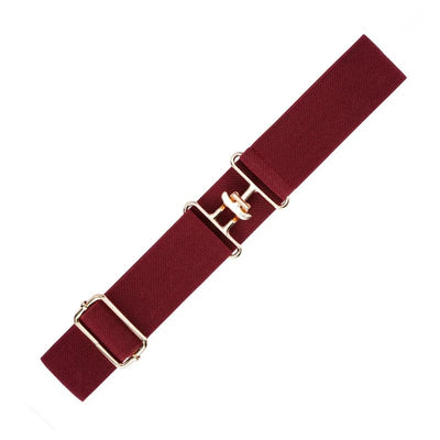Free Ride Equestrian Belts Burgundy with a gold surcingle buckle Free Ride Flexi-Belt equestrian team apparel online tack store mobile tack store custom farm apparel custom show stable clothing equestrian lifestyle horse show clothing riding clothes horses equestrian tack store
