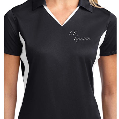 Equestrian Team Apparel Custom Team Shirts Men / XS / Black/Grey LK Equestrian Polo Shirt equestrian team apparel online tack store mobile tack store custom farm apparel custom show stable clothing equestrian lifestyle horse show clothing riding clothes horses equestrian tack store