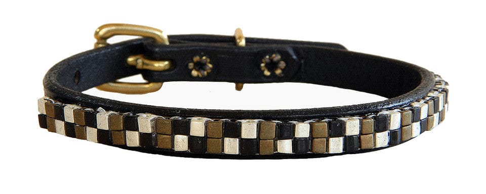 Just Fur Fun dog collar Glitz / Black 16 Inch Just Fur Fun Dog Collars (5/8" wide) equestrian team apparel online tack store mobile tack store custom farm apparel custom show stable clothing equestrian lifestyle horse show clothing riding clothes horses equestrian tack store