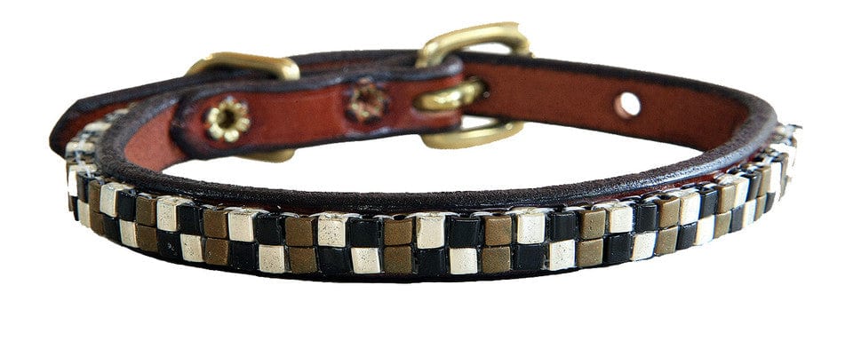 Just Fur Fun dog collar Glitz / Brown 16 Inch Just Fur Fun Dog Collars (5/8" wide) equestrian team apparel online tack store mobile tack store custom farm apparel custom show stable clothing equestrian lifestyle horse show clothing riding clothes horses equestrian tack store