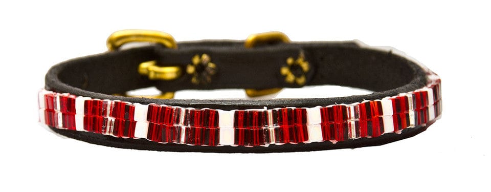 Just Fur Fun dog collar Hot Tamale / Black 16 Inch Just Fur Fun Dog Collars (5/8" wide) equestrian team apparel online tack store mobile tack store custom farm apparel custom show stable clothing equestrian lifestyle horse show clothing riding clothes horses equestrian tack store