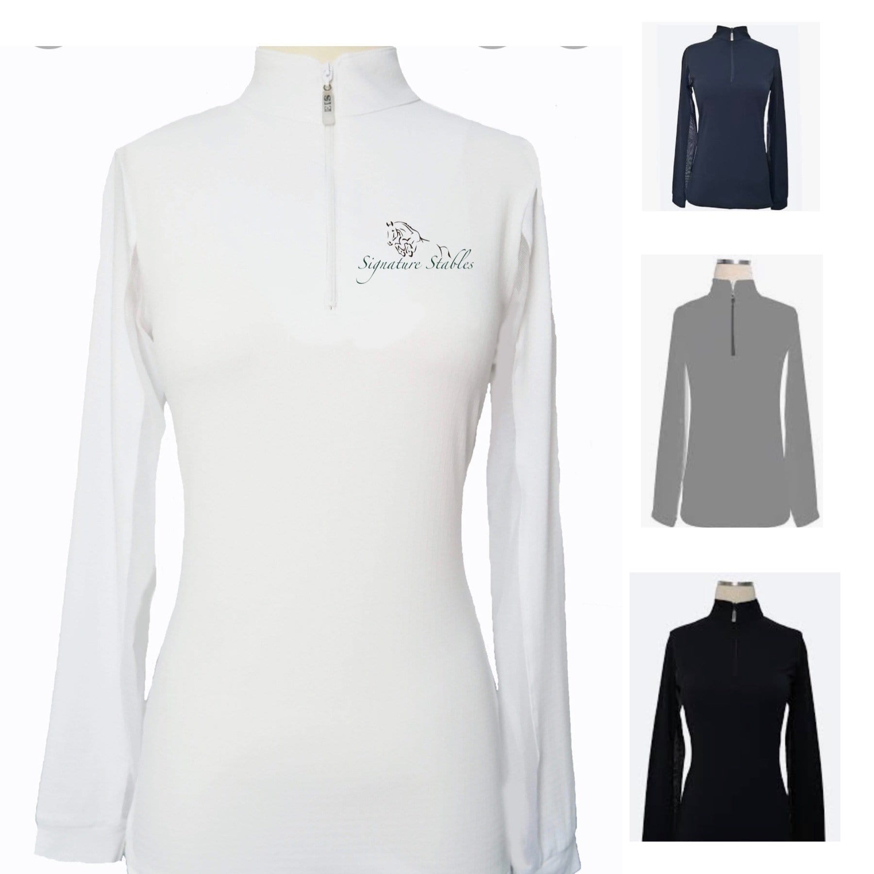 Equestrian Team Apparel Signature Stables Sun Shirt equestrian team apparel online tack store mobile tack store custom farm apparel custom show stable clothing equestrian lifestyle horse show clothing riding clothes horses equestrian tack store