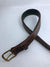Equestrian Team Apparel Belt Padded Leather Belts - Chocolate Brown/Hunter equestrian team apparel online tack store mobile tack store custom farm apparel custom show stable clothing equestrian lifestyle horse show clothing riding clothes horses equestrian tack store