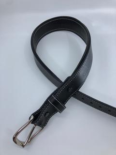 Equestrian Team Apparel Belt Padded Leather Belts - Black/Black equestrian team apparel online tack store mobile tack store custom farm apparel custom show stable clothing equestrian lifestyle horse show clothing riding clothes horses equestrian tack store