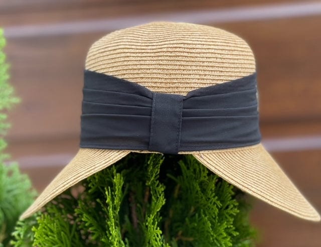 Island Girl Hats Natural/Black Island Girl Wide Band Backless Bonnet/hat equestrian team apparel online tack store mobile tack store custom farm apparel custom show stable clothing equestrian lifestyle horse show clothing riding clothes horses equestrian tack store
