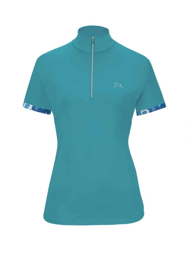 RJ Classics Training Shirt Maya Maui Blue Short Sleeve Training Shirt - RJ Classics equestrian team apparel online tack store mobile tack store custom farm apparel custom show stable clothing equestrian lifestyle horse show clothing riding clothes horses equestrian tack store