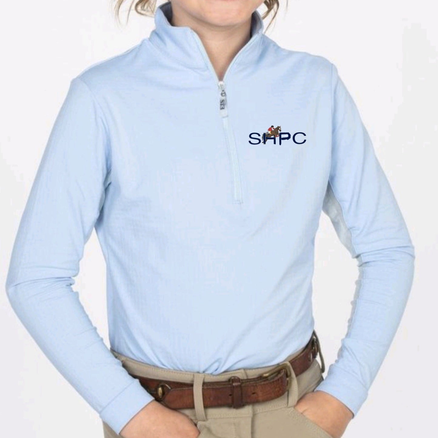 Equestrian Team Apparel Y 8/10 SHPC Ladies Sun Shirt equestrian team apparel online tack store mobile tack store custom farm apparel custom show stable clothing equestrian lifestyle horse show clothing riding clothes horses equestrian tack store