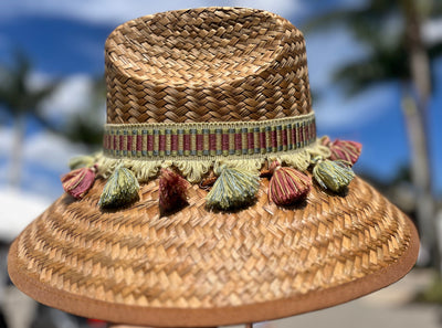 Island Girl Sun Hat Island Girl Hats- Tassels equestrian team apparel online tack store mobile tack store custom farm apparel custom show stable clothing equestrian lifestyle horse show clothing riding clothes horses equestrian tack store