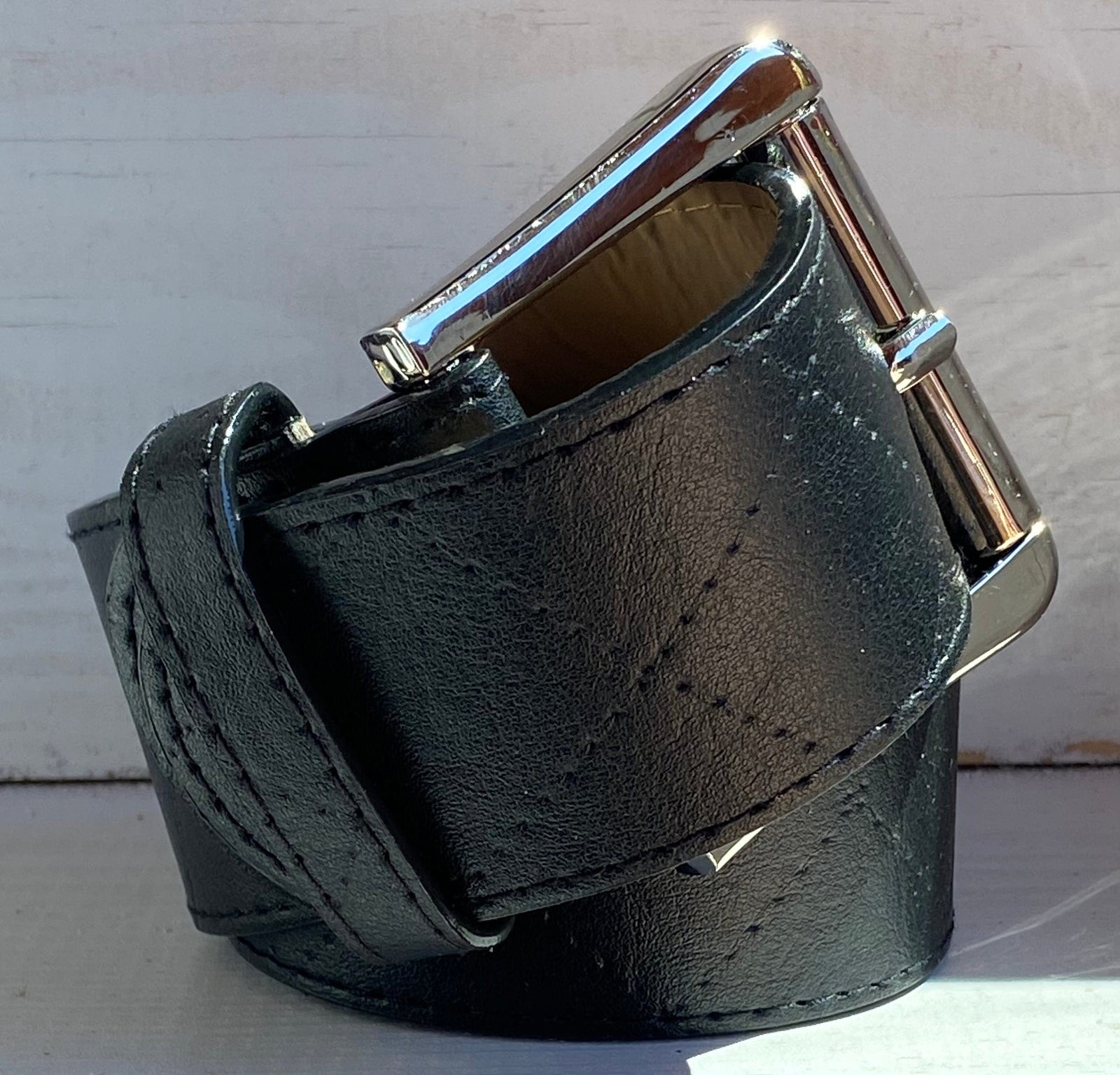 Brunett Black Leather Belt  Buy Australian Made Leather Belts