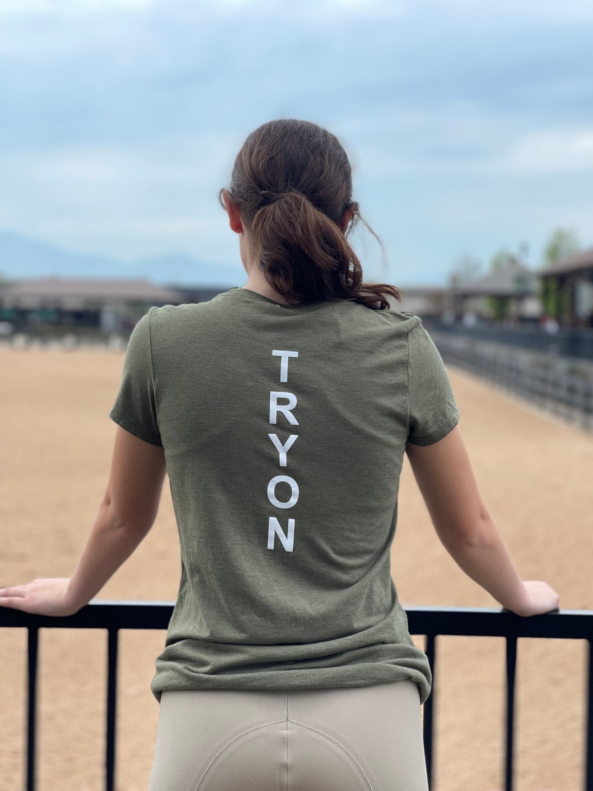 Equestrian Team Apparel Graphic Tees XS / Camo Green Equestrian Team Apparel- Tryon Graphic Tee Ladies & Yth equestrian team apparel online tack store mobile tack store custom farm apparel custom show stable clothing equestrian lifestyle horse show clothing riding clothes horses equestrian tack store