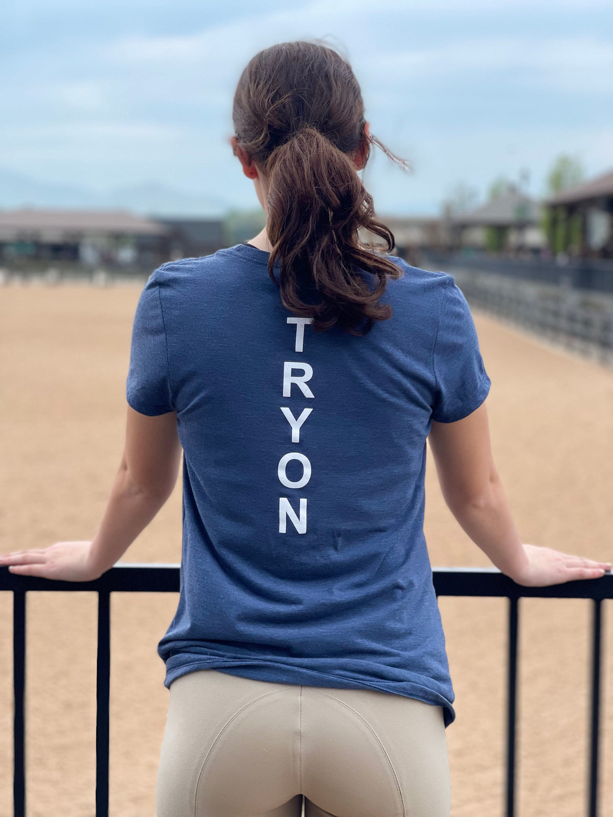 Equestrian Team Apparel Graphic Tees XS / Navy Frost Equestrian Team Apparel- Tryon Graphic Tee Ladies & Yth equestrian team apparel online tack store mobile tack store custom farm apparel custom show stable clothing equestrian lifestyle horse show clothing riding clothes horses equestrian tack store