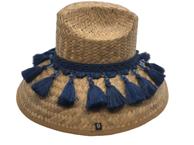 Island Girl Sun Hat one size fits most / Navy w/beads Island Girl Hats- Tassels equestrian team apparel online tack store mobile tack store custom farm apparel custom show stable clothing equestrian lifestyle horse show clothing riding clothes horses equestrian tack store