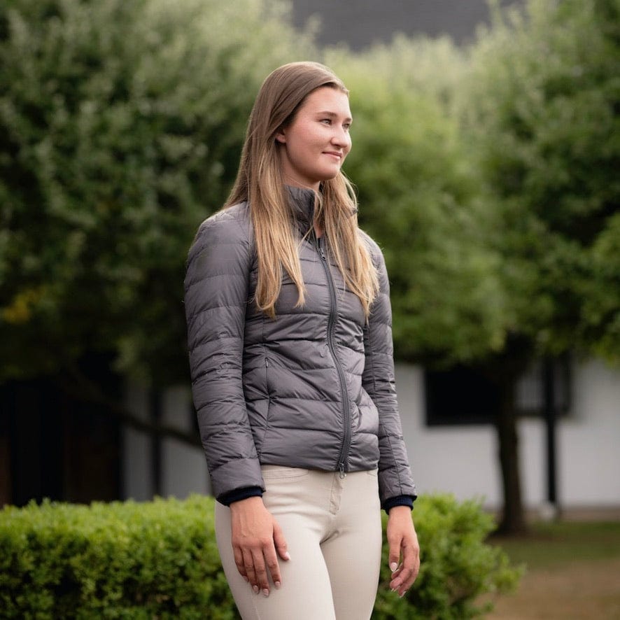 TKEQ Jacket TKEQ- EZ Packable Down Jacket Nickel equestrian team apparel online tack store mobile tack store custom farm apparel custom show stable clothing equestrian lifestyle horse show clothing riding clothes horses equestrian tack store