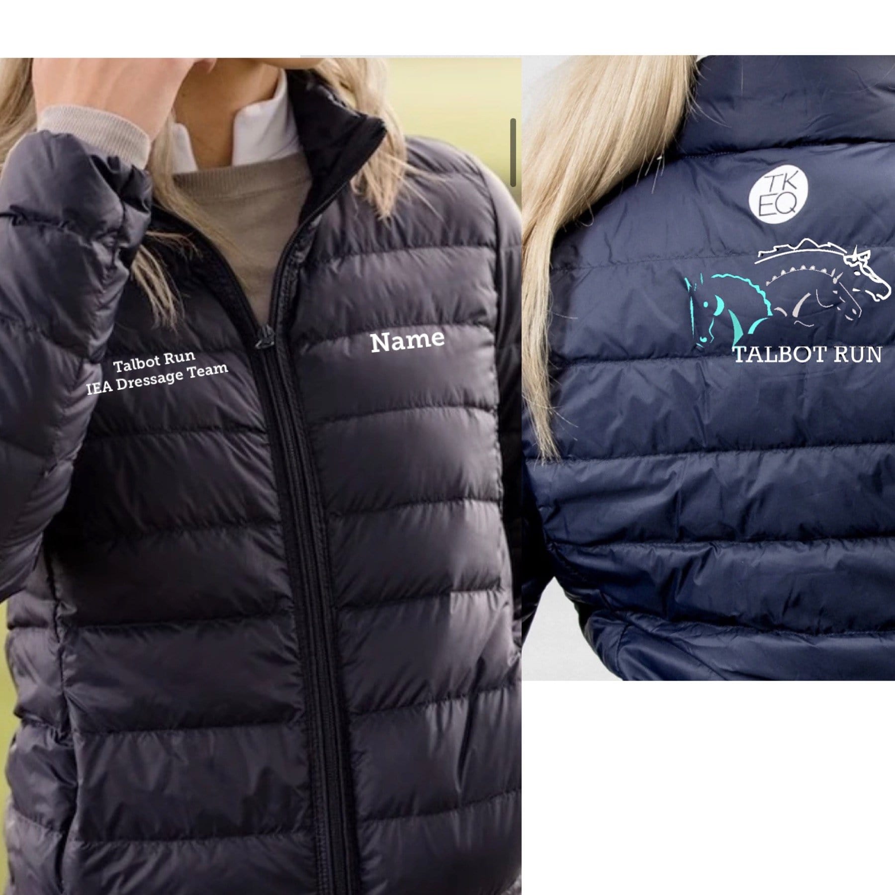 Equestrian Team Apparel Talbot Run Puffy Jacket equestrian team apparel online tack store mobile tack store custom farm apparel custom show stable clothing equestrian lifestyle horse show clothing riding clothes horses equestrian tack store