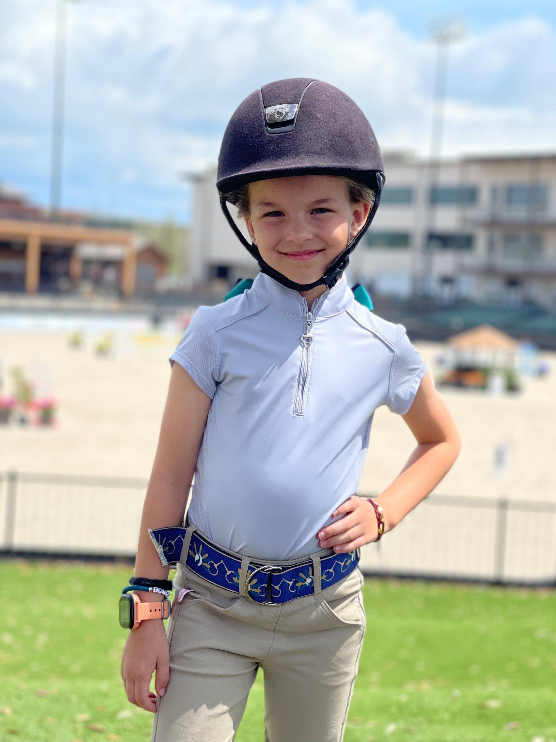 Chestnut Bay SUN SHIRT Wisteria / S Chestnut Bay- Performance Rider Skycool Yth SS equestrian team apparel online tack store mobile tack store custom farm apparel custom show stable clothing equestrian lifestyle horse show clothing riding clothes horses equestrian tack store