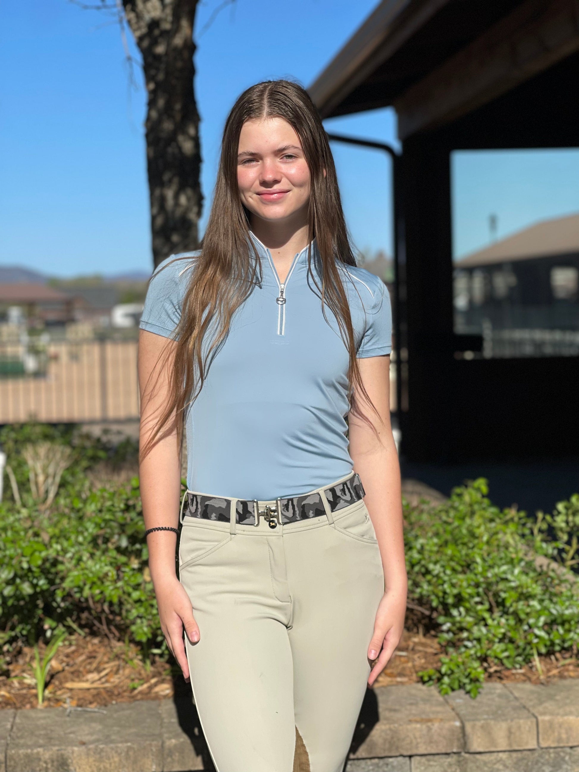 Chestnut Bay SUN SHIRT Skyblue / XXS Chestnut Bay- Performance Rider Skycool SS equestrian team apparel online tack store mobile tack store custom farm apparel custom show stable clothing equestrian lifestyle horse show clothing riding clothes horses equestrian tack store