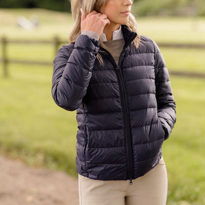 TKEQ coats and Jackets TKEQ- EZ Packable  Down Jacket Matte Navy equestrian team apparel online tack store mobile tack store custom farm apparel custom show stable clothing equestrian lifestyle horse show clothing riding clothes horses equestrian tack store
