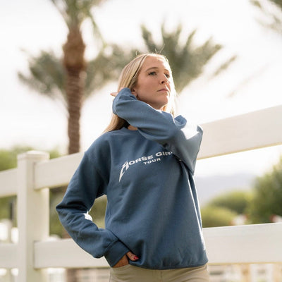 TKEQ Pullover S / Marine TKEQ Horse Girl Tour Sweatshirt equestrian team apparel online tack store mobile tack store custom farm apparel custom show stable clothing equestrian lifestyle horse show clothing riding clothes horses equestrian tack store