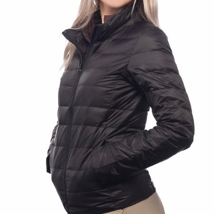 TKEQ coats and Jackets TKEQ- EZ Packable Down Jacket Matte Black equestrian team apparel online tack store mobile tack store custom farm apparel custom show stable clothing equestrian lifestyle horse show clothing riding clothes horses equestrian tack store