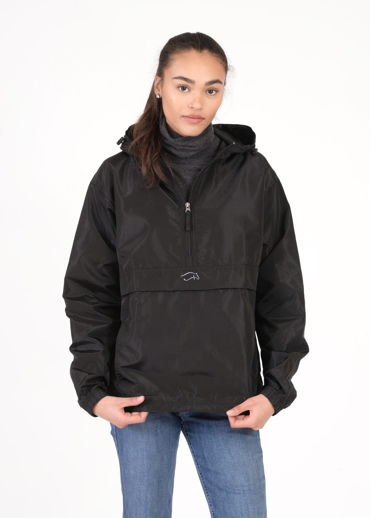 Chestnut Bay rain coat XS / Black Chestnut Bay Rainy Day Pullover equestrian team apparel online tack store mobile tack store custom farm apparel custom show stable clothing equestrian lifestyle horse show clothing riding clothes horses equestrian tack store