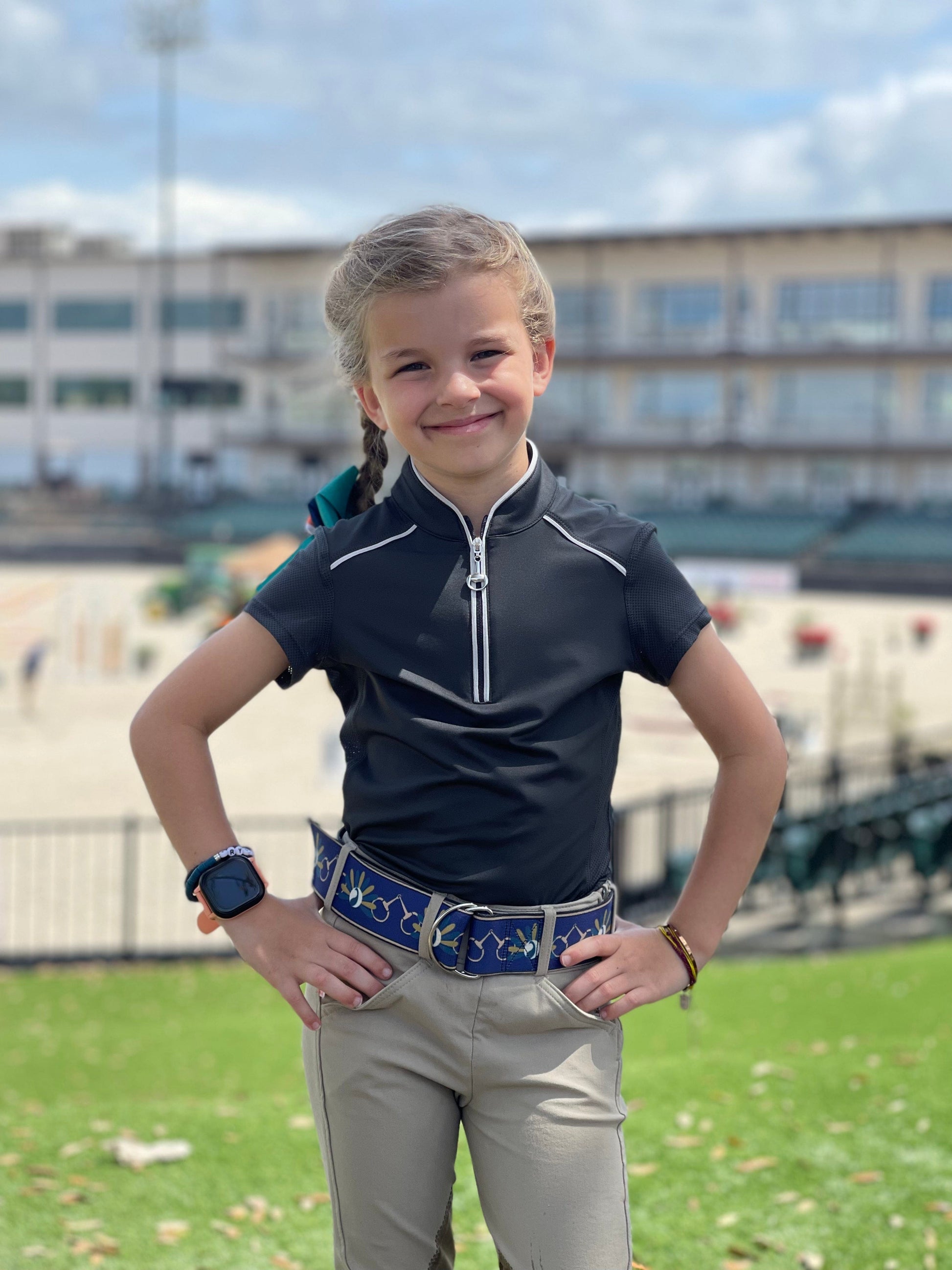 Chestnut Bay SUN SHIRT Raven / S Chestnut Bay- Performance Rider Skycool Yth SS equestrian team apparel online tack store mobile tack store custom farm apparel custom show stable clothing equestrian lifestyle horse show clothing riding clothes horses equestrian tack store