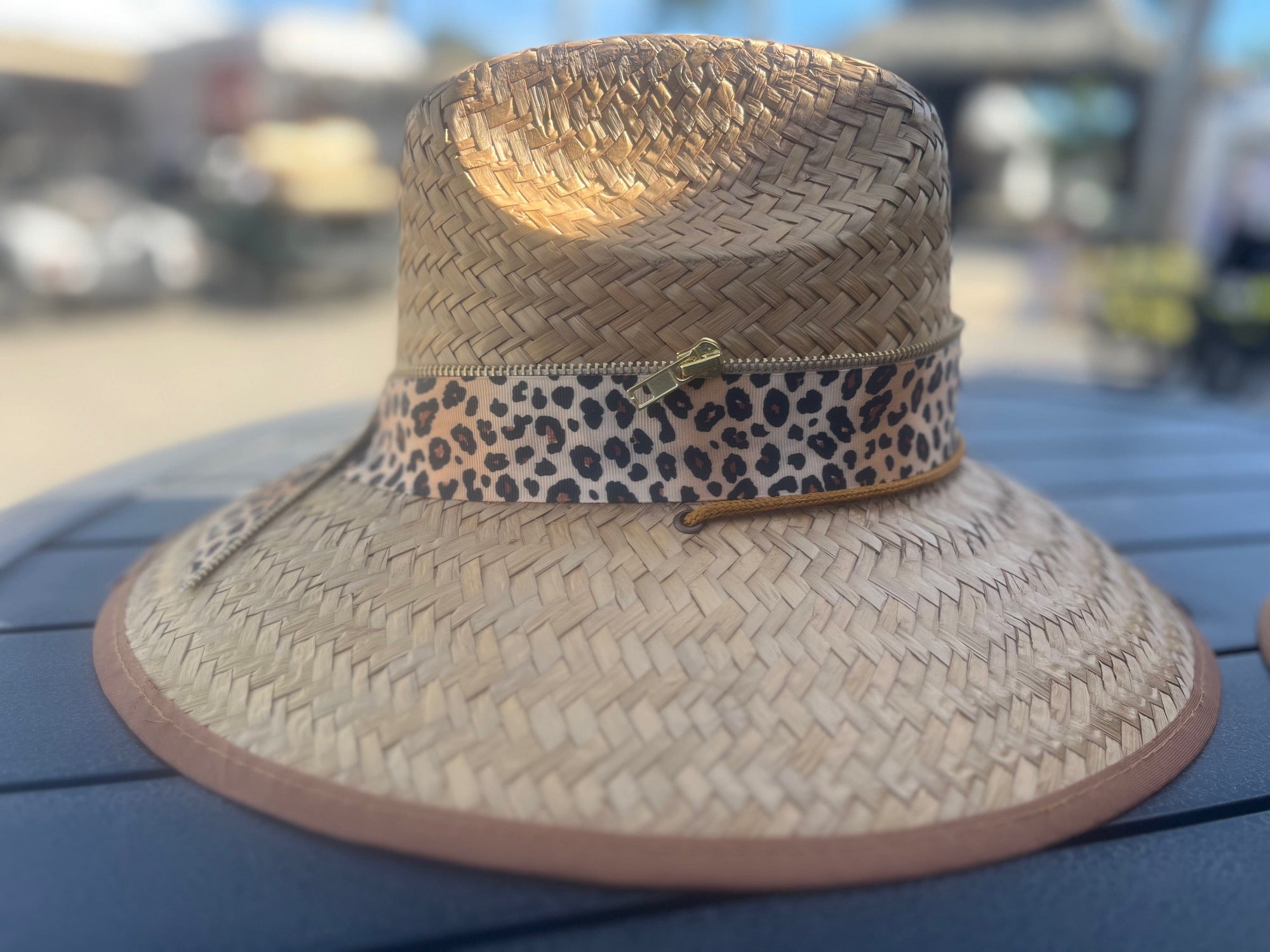 Island Girl Sun Hat One Size Island Girl Hat- Leopard equestrian team apparel online tack store mobile tack store custom farm apparel custom show stable clothing equestrian lifestyle horse show clothing riding clothes horses equestrian tack store