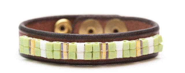 Equestrian Team Apparel Accessory Just Fur Fun Leather Bracelet-Lemonlime equestrian team apparel online tack store mobile tack store custom farm apparel custom show stable clothing equestrian lifestyle horse show clothing riding clothes horses equestrian tack store