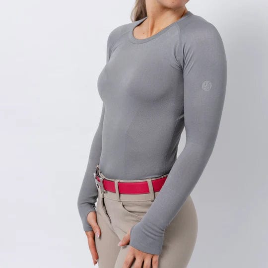 TKEQ Women's Casual Shirt TKEQ- Kennedy Seamless Long Sleeve Shirt 2.0 - London equestrian team apparel online tack store mobile tack store custom farm apparel custom show stable clothing equestrian lifestyle horse show clothing riding clothes horses equestrian tack store