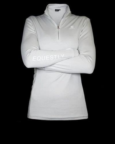 Equestly Women's Shirt Equestly Lux Sun Shirt - Slate/White equestrian team apparel online tack store mobile tack store custom farm apparel custom show stable clothing equestrian lifestyle horse show clothing riding clothes horses equestrian tack store