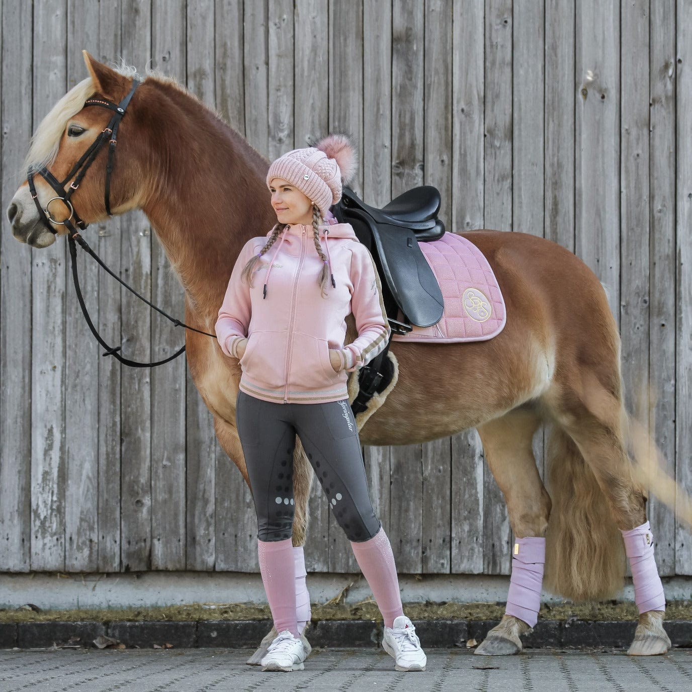 Equestrian Team Apparel SpringStar Zip Ups - Misty Rose equestrian team apparel online tack store mobile tack store custom farm apparel custom show stable clothing equestrian lifestyle horse show clothing riding clothes horses equestrian tack store