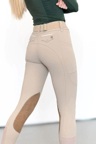 Free Ride Equestrian Breeches Beige suede knee patch / 22 Free Ride- Pro Breech equestrian team apparel online tack store mobile tack store custom farm apparel custom show stable clothing equestrian lifestyle horse show clothing riding clothes horses equestrian tack store
