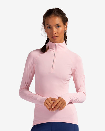 BloqUV Sunshirt BloqUV - Women's Long Sleeve Mock Zip Top equestrian team apparel online tack store mobile tack store custom farm apparel custom show stable clothing equestrian lifestyle horse show clothing riding clothes horses equestrian tack store